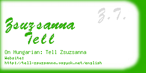 zsuzsanna tell business card